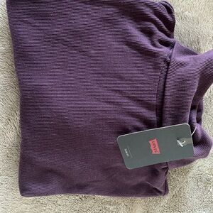 Levi's Purple Ribbed turtle neck shirt